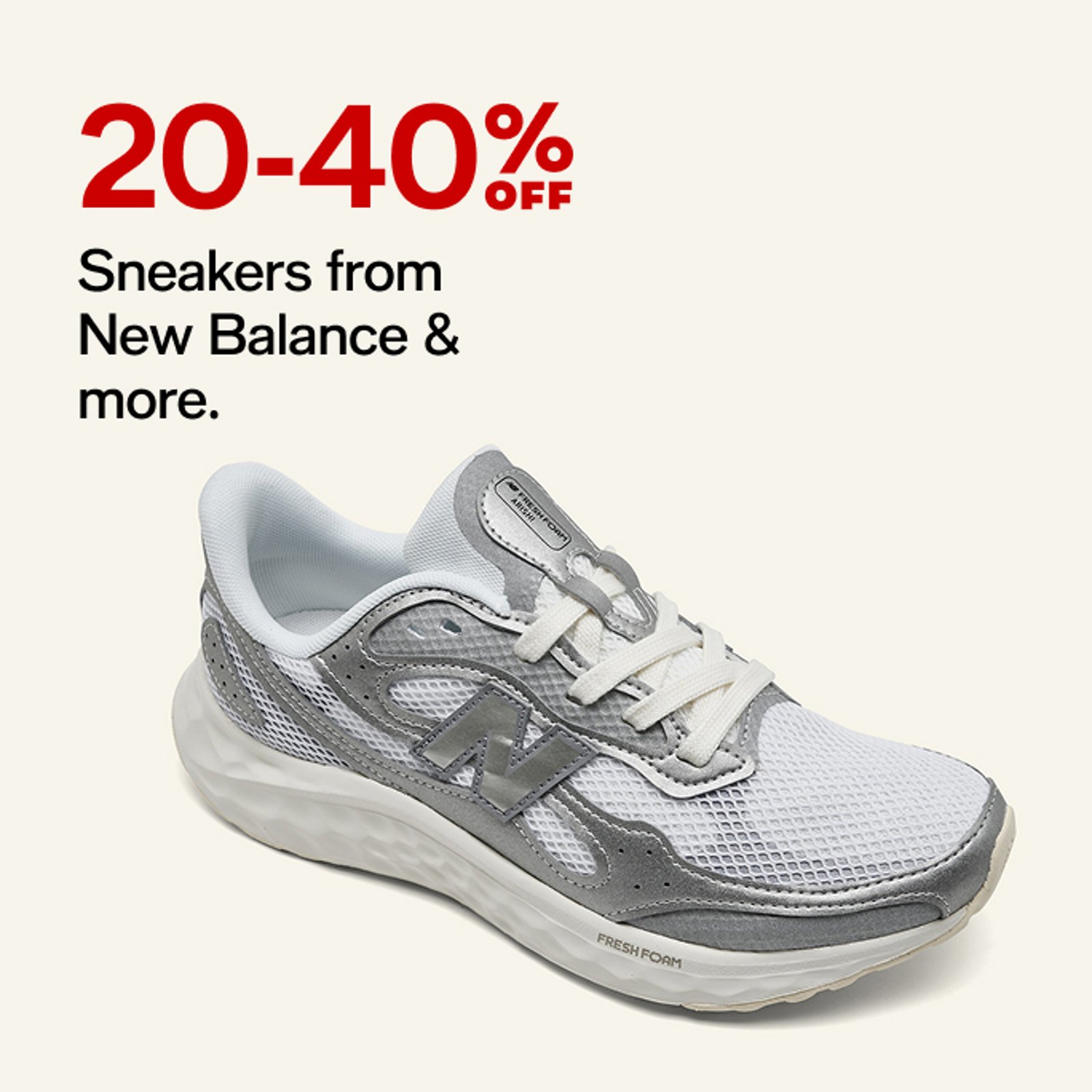 20-40% off sneakers