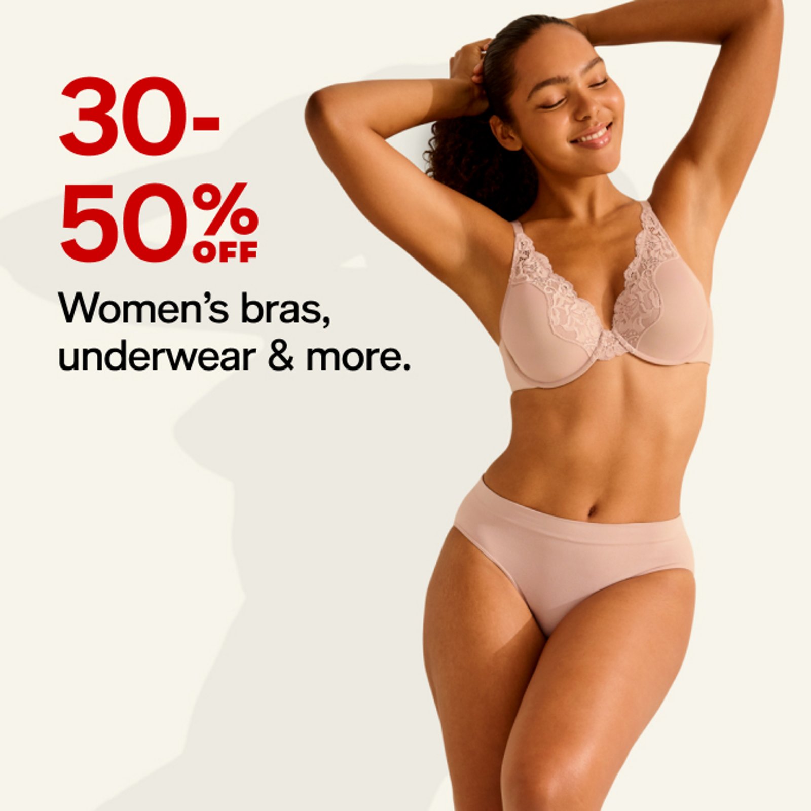 30-50% off Women's Bras,Underwear & more